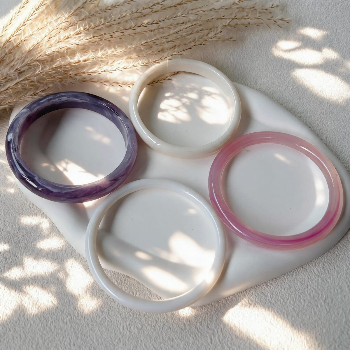 Lilac White Fashion Bangles JLTB1151