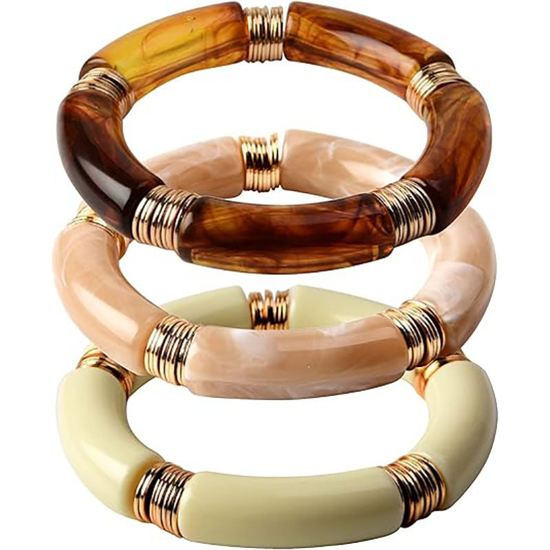 Elegant Earthy Resin Bracelet Set JLTB1152