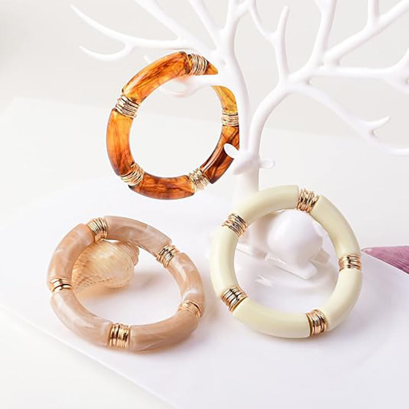 Elegant Earthy Resin Bracelet Set JLTB1152