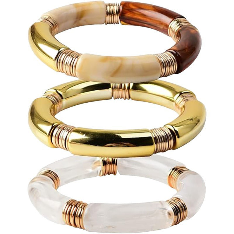 Golden Glow Bracelet Trio Set JLTB1153