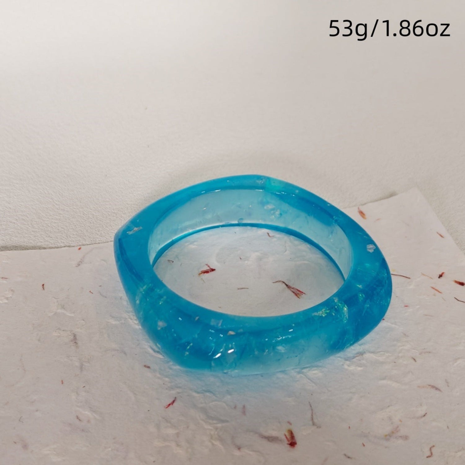 Blue Resin Bangle Bracelets JLTB1159