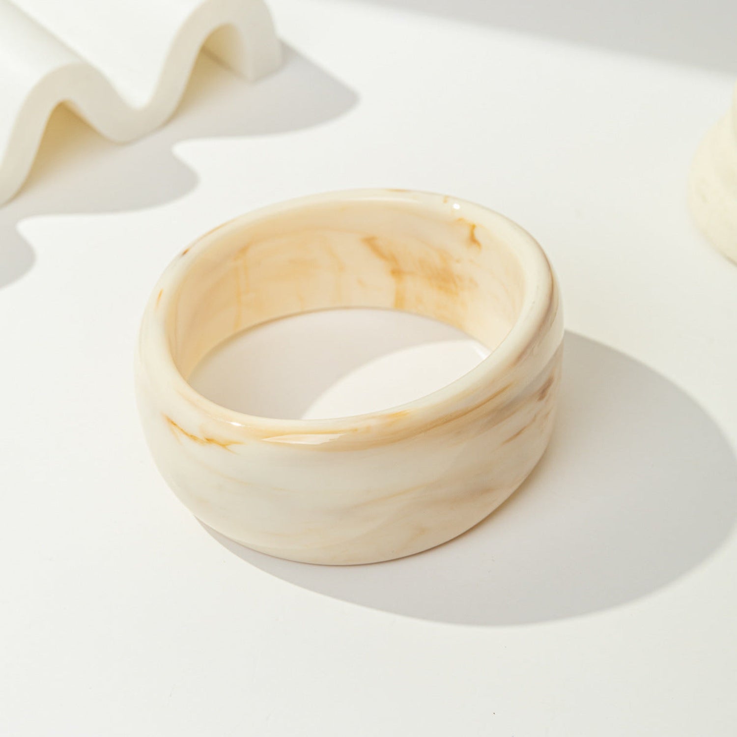 Amber Chunky Curved Bangle Set Of 3 JLTB1165