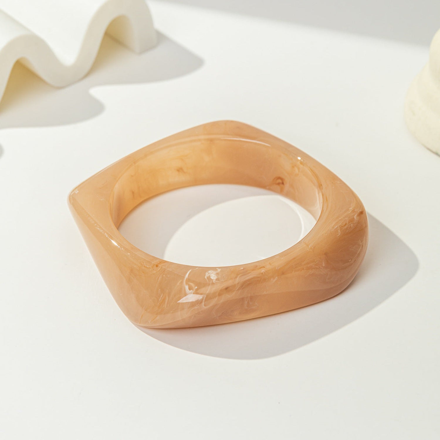 Amber Chunky Curved Bangle Set Of 3 JLTB1165
