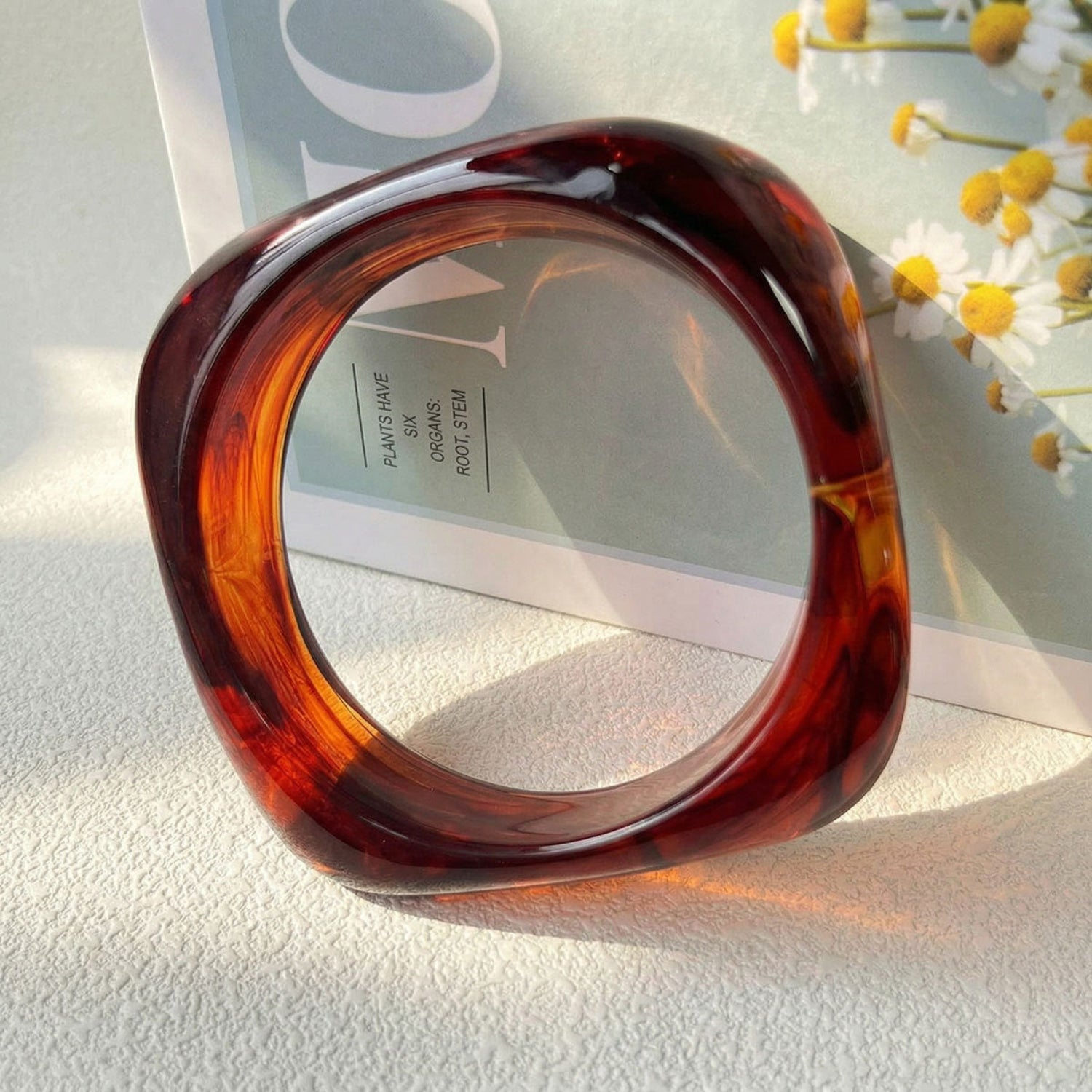 Colorful Chunky Curved Bangle Set Of 3 JLTB1175