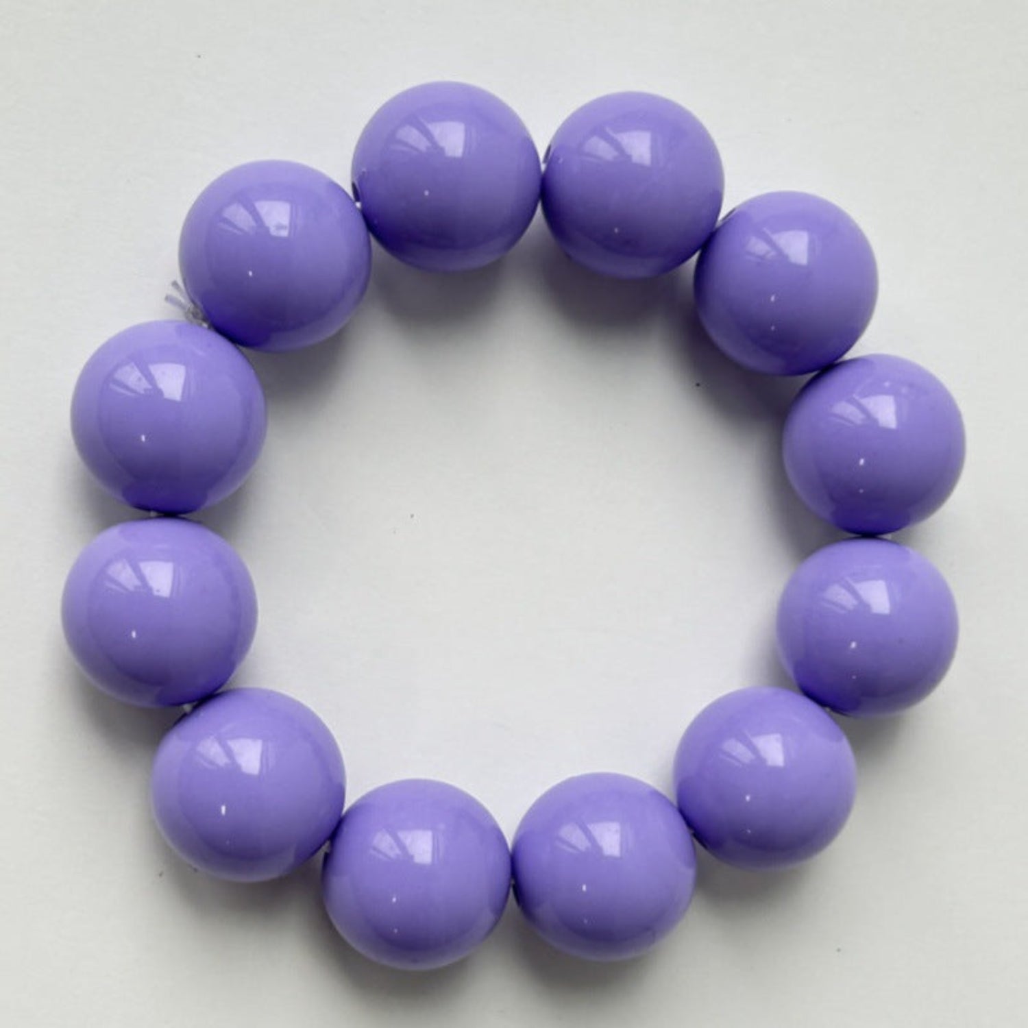 Purple Chunky Spherical Beaded Bracelet JLTB1199