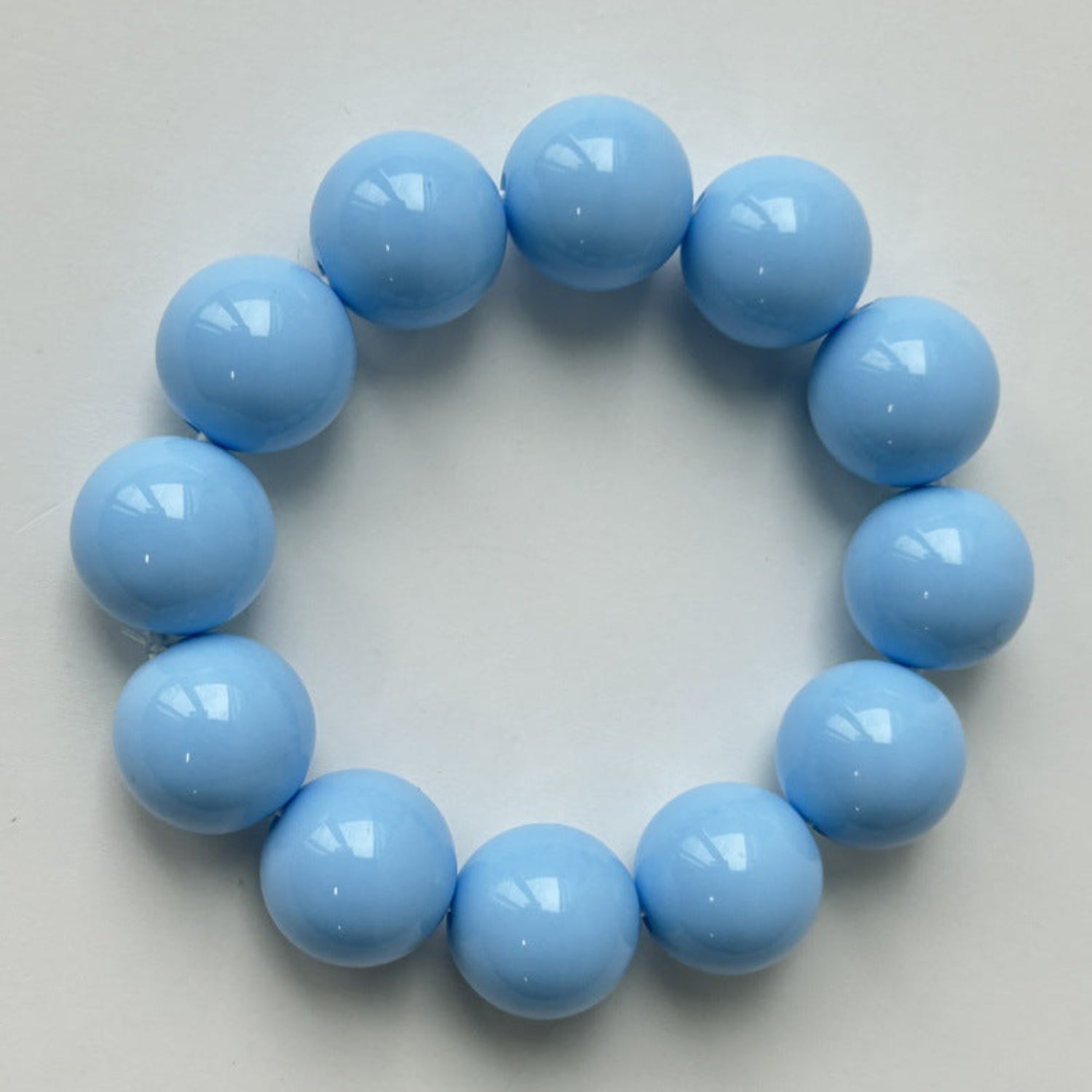 Blue Chunky Spherical Beaded Bracelet JLTB1201