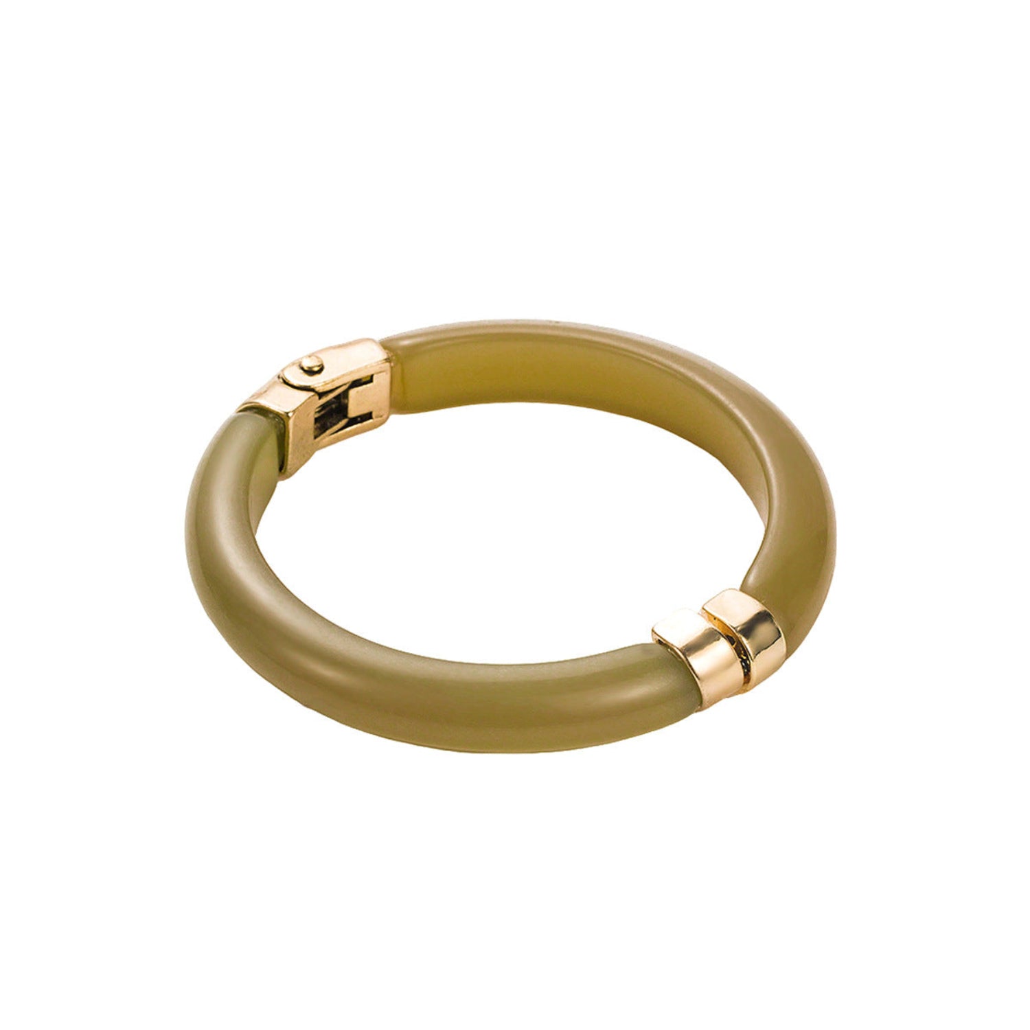 Olive Oval Hinge Modern Bangle JLTB1213