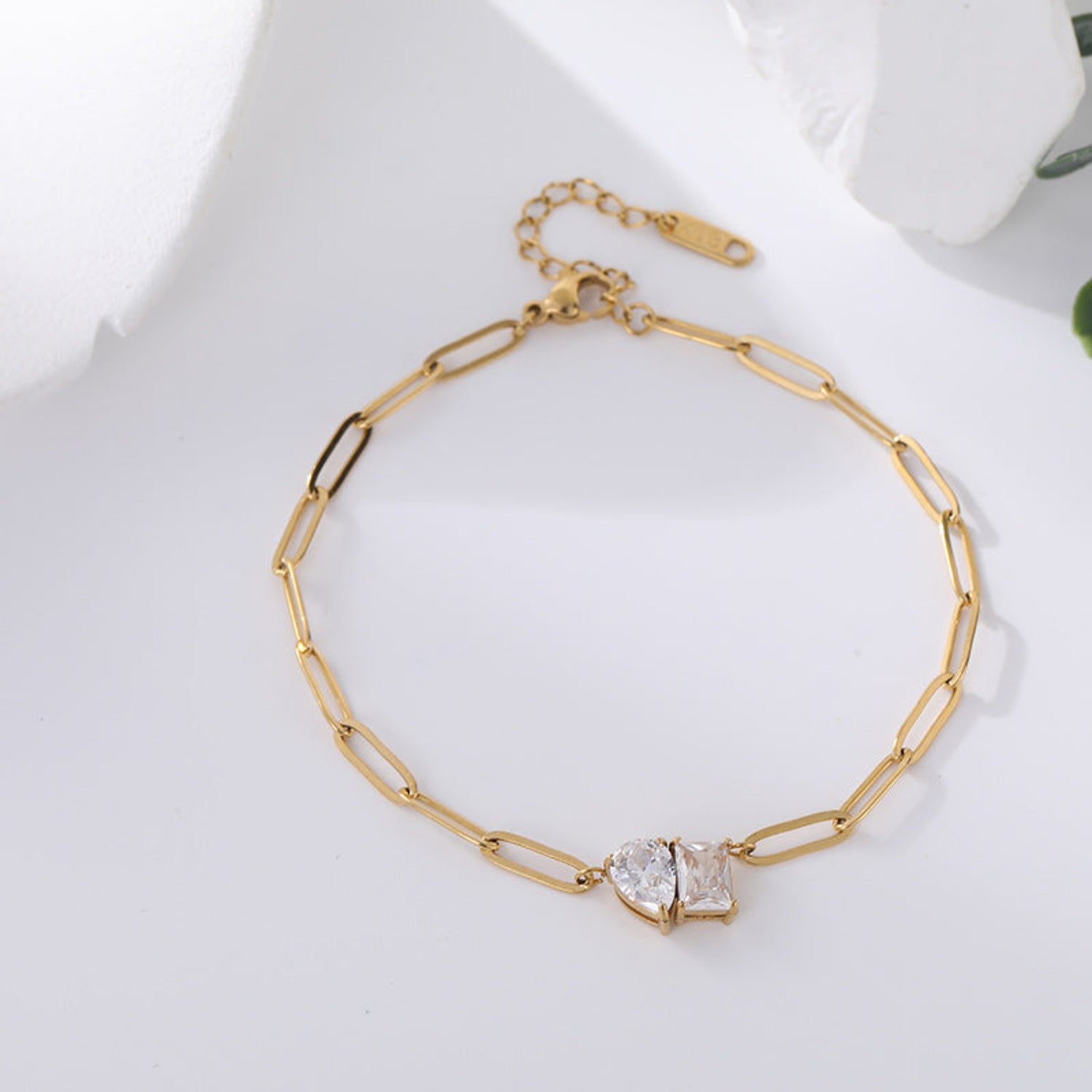Dual Stone Pin Link Bracelet JLTB1227