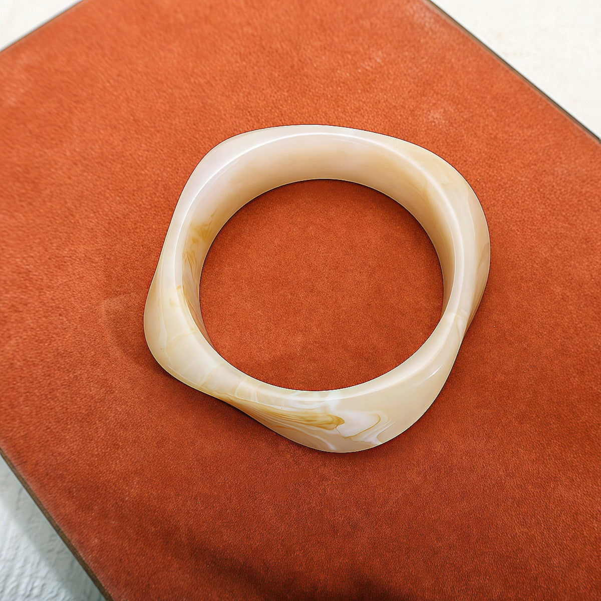 Ivory Marble Chunky Bangle JLTB1266