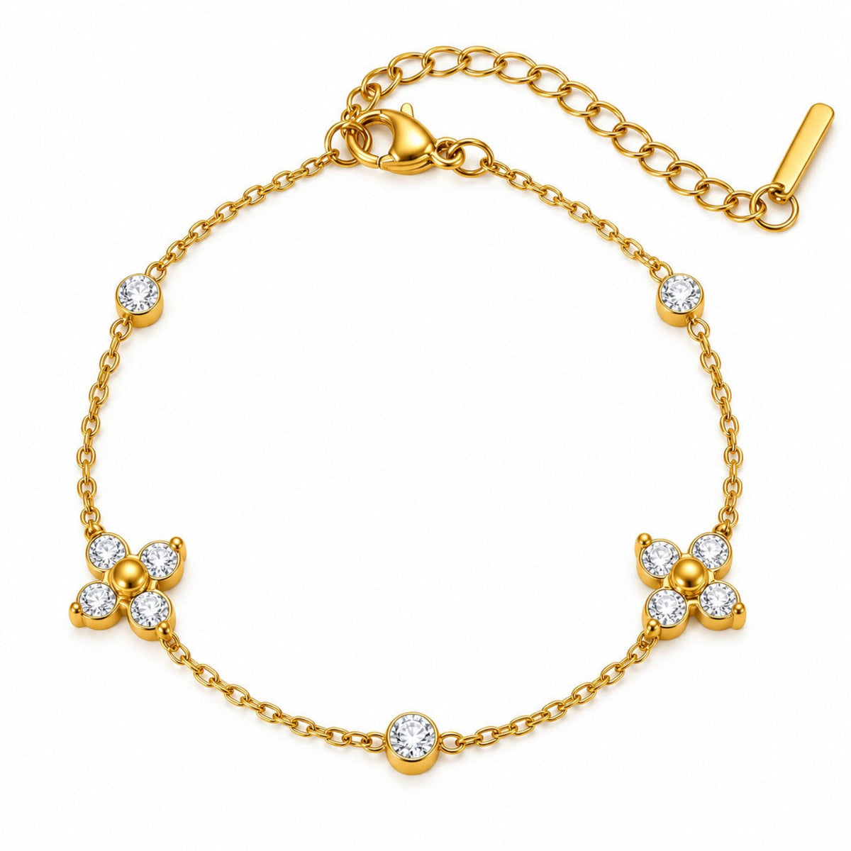 Gold Pearl and Bead Layered Bracelet Set JLTB1271