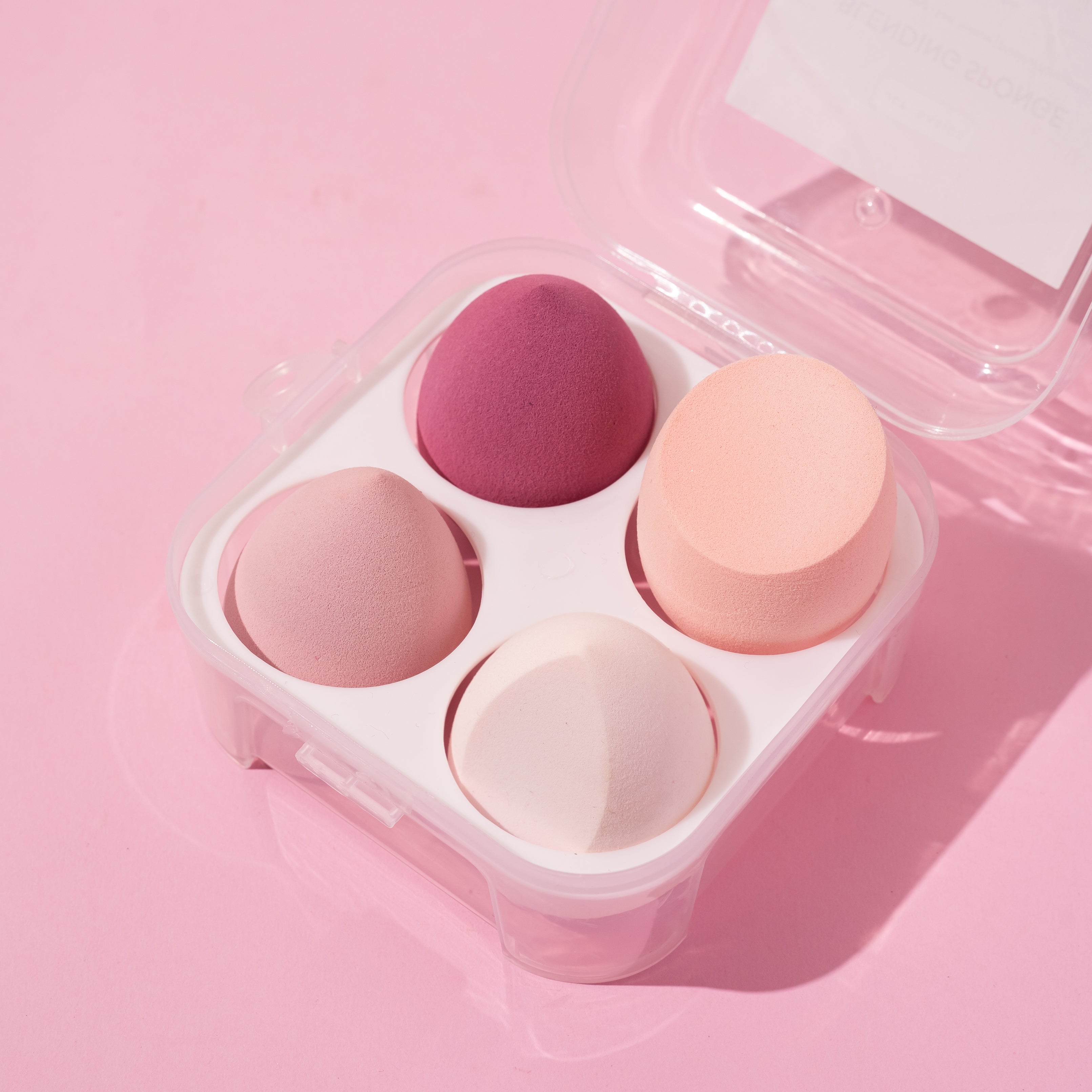 Professional Beauty Blender Sponge Makeup Applicator Puffs (Random Color)Pack of 4  JLTBASICSBB002
