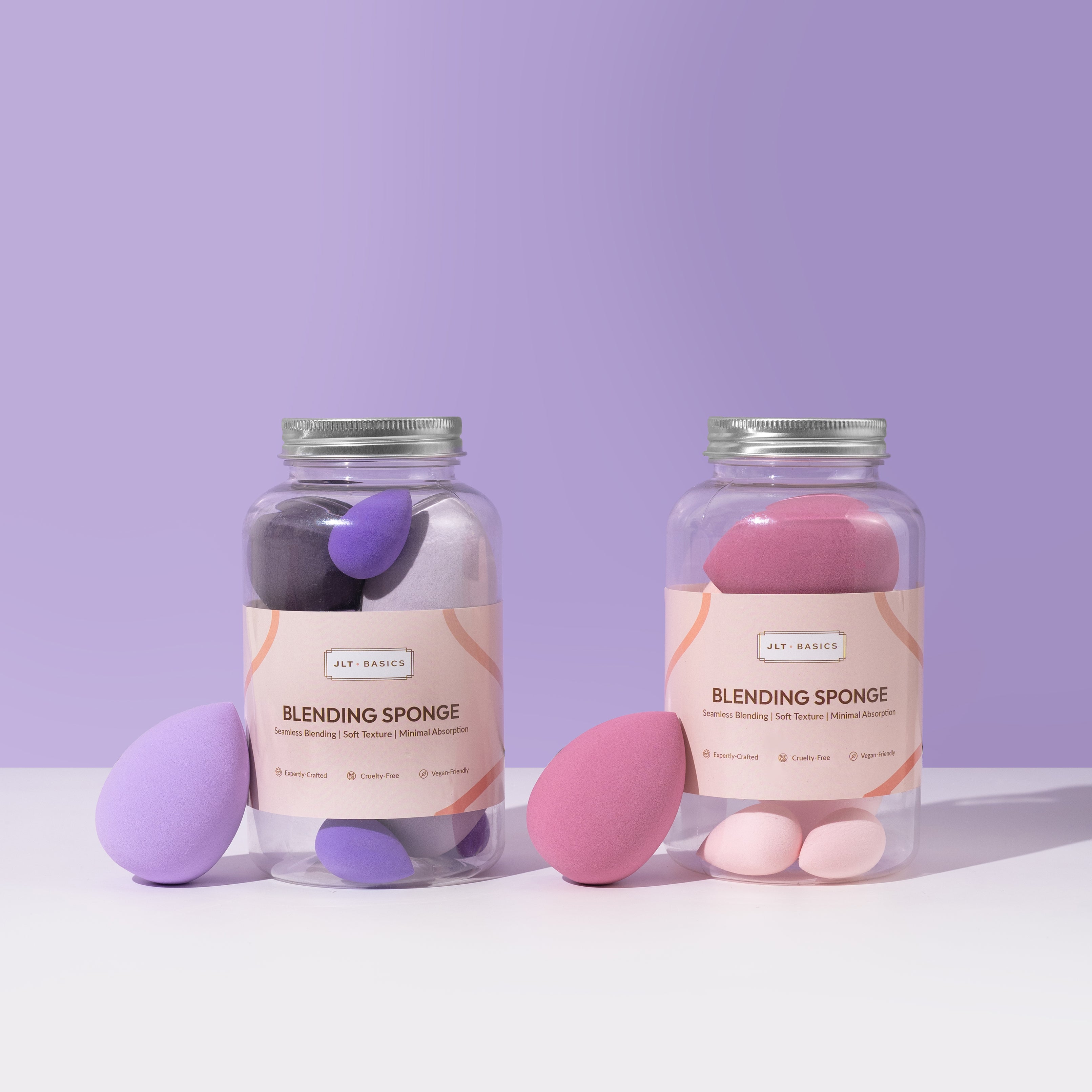 Professional Beauty Blender Sponge Makeup Applicator Puffs (Random Color)Pack of 7  JLTBASICSBB003