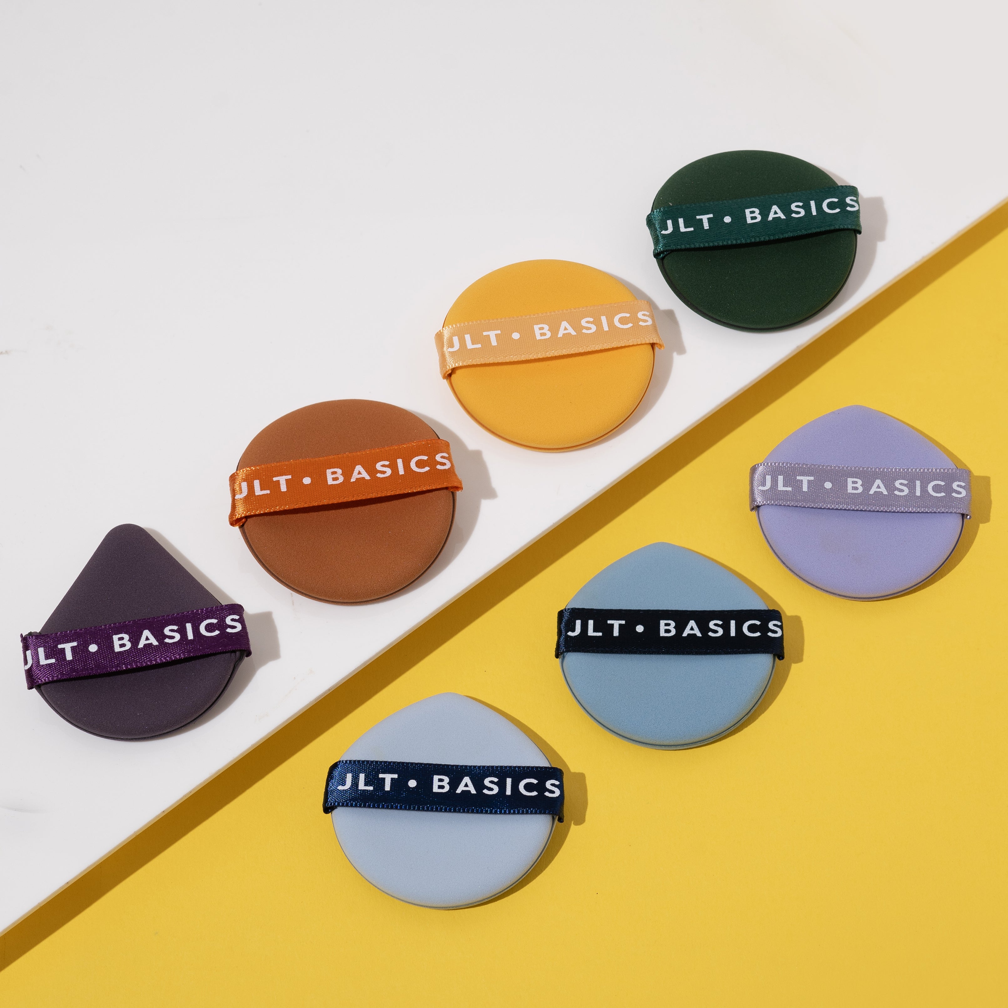 JLT Basics Soft Dry and Wet Dual-use Air Cushion Foundation Powder Sponge Puff (Pack Of 7) JLTBASICSP001