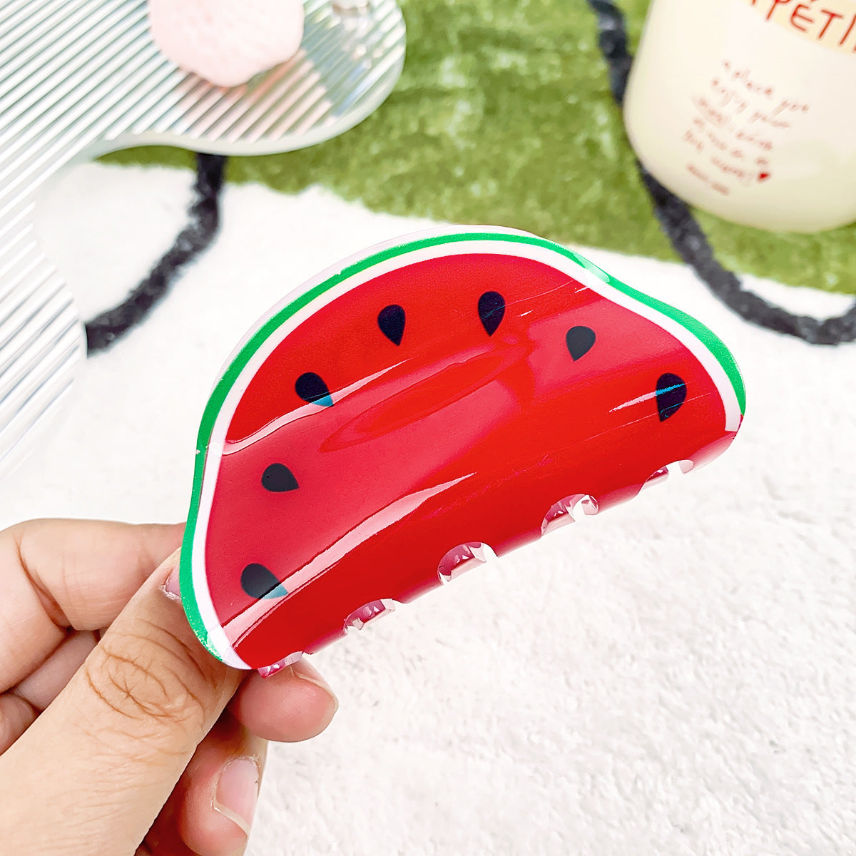 Watermelon Print Hair Claw Clip JLTC0170