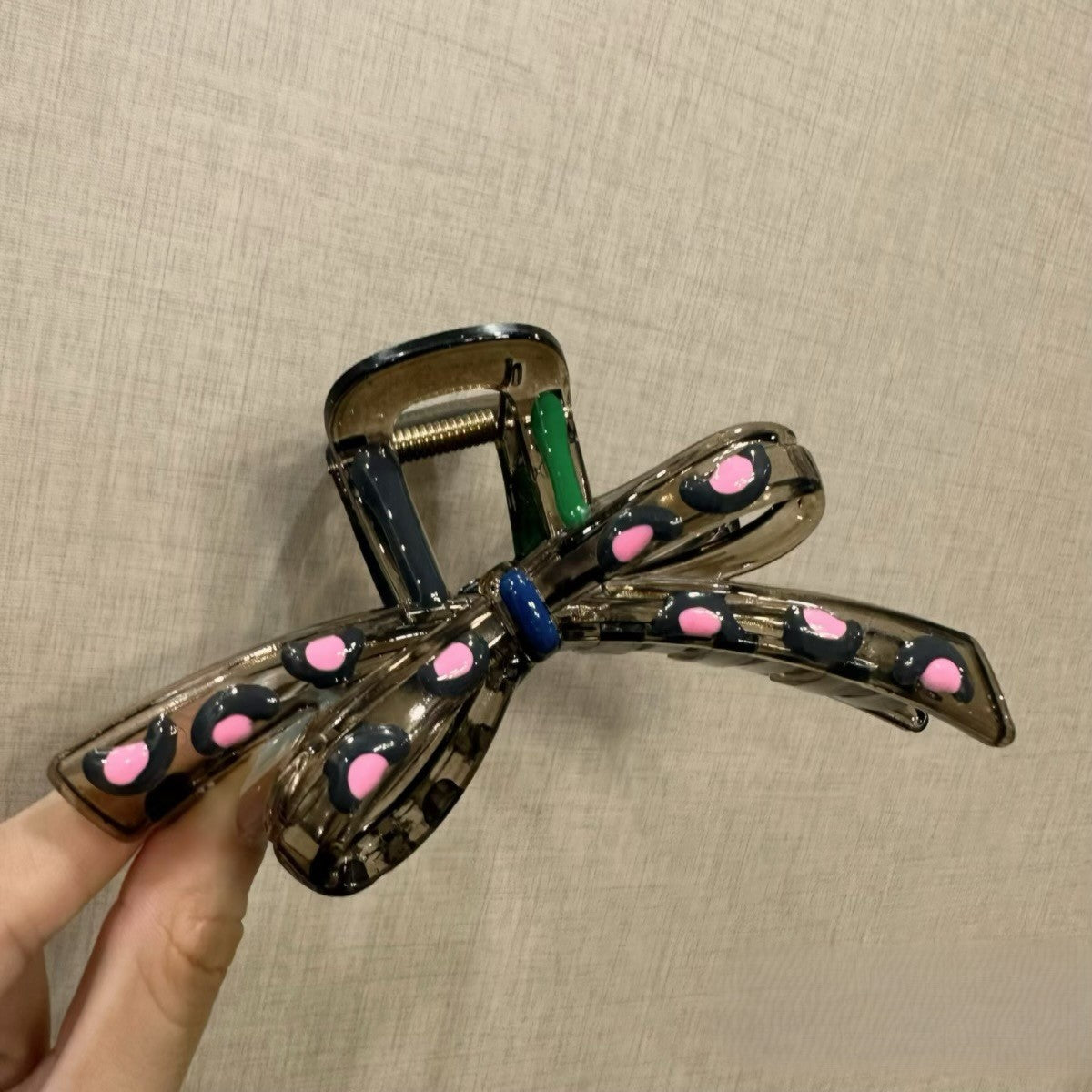 Dark Floral Butterfly Hair Claw Clip JLTC0176