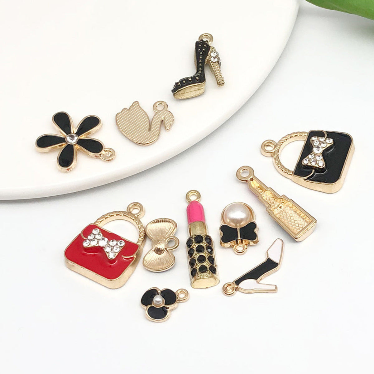 Multicolour Fashion Charm Pendants Set for DIY Jewellery JLTCH0060 - Pack Of 16
