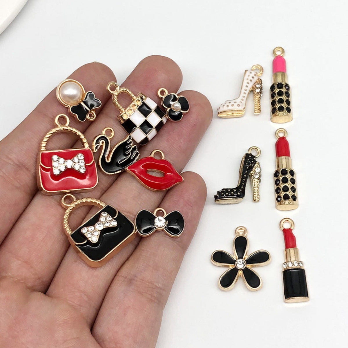Multicolour Fashion Charm Pendants Set for DIY Jewellery JLTCH0060 - Pack Of 16