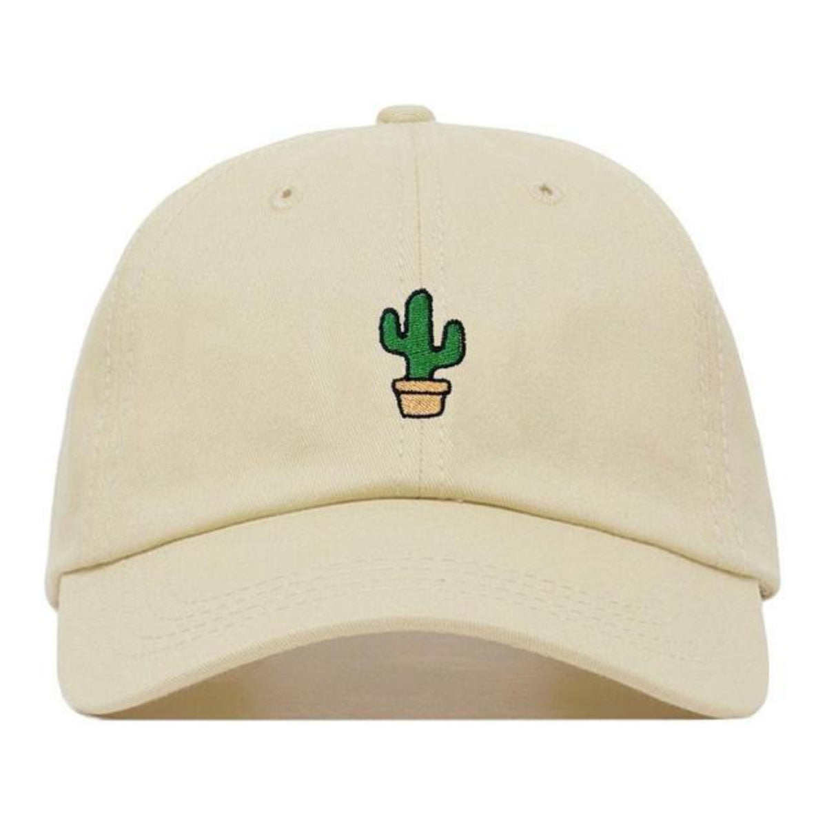 Beige Cactus Embroidery Baseball Cap JLTCP0001