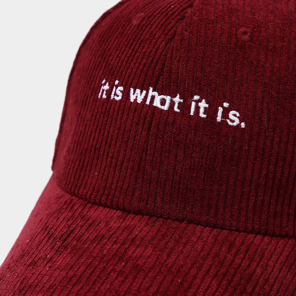Burgundy 'It Is What It Is' Cap JLTCP0004
