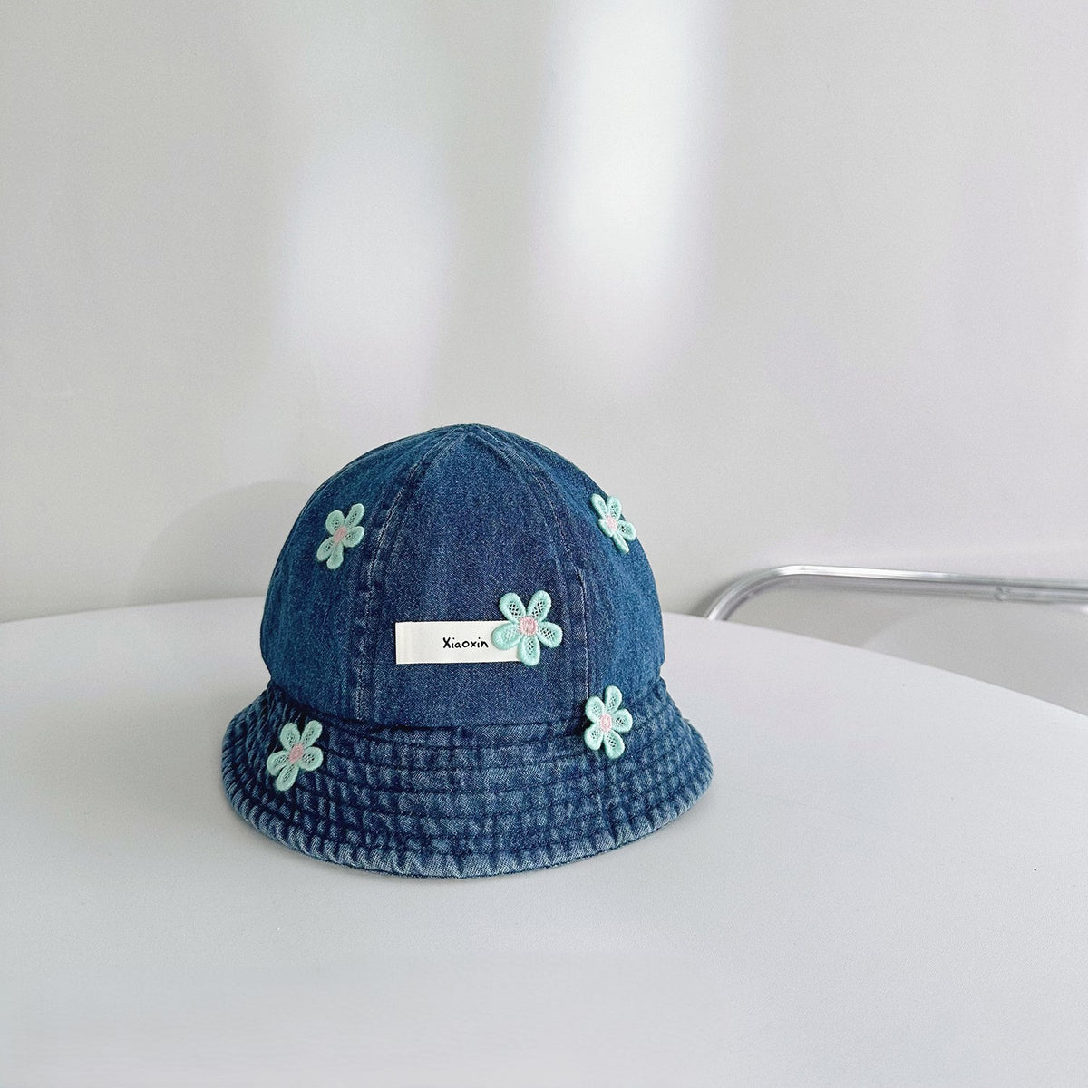 Navy Blue Star Patch Washed Cap JLTCP0005