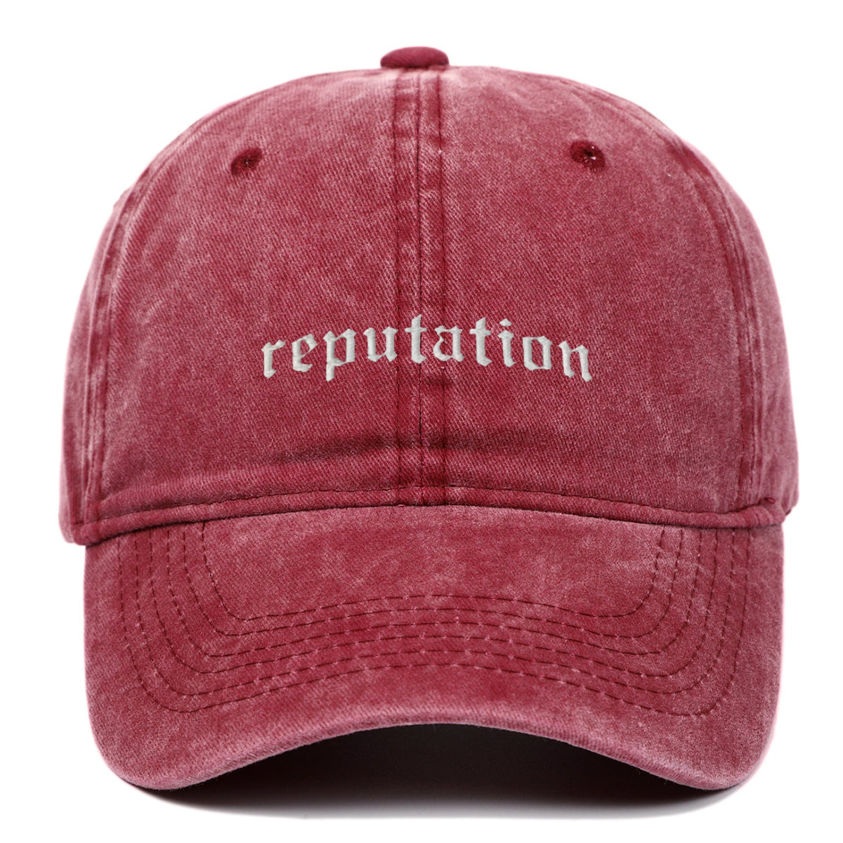 Rose Washed 'Reputation' Embroidered Cap JLTCP0009
