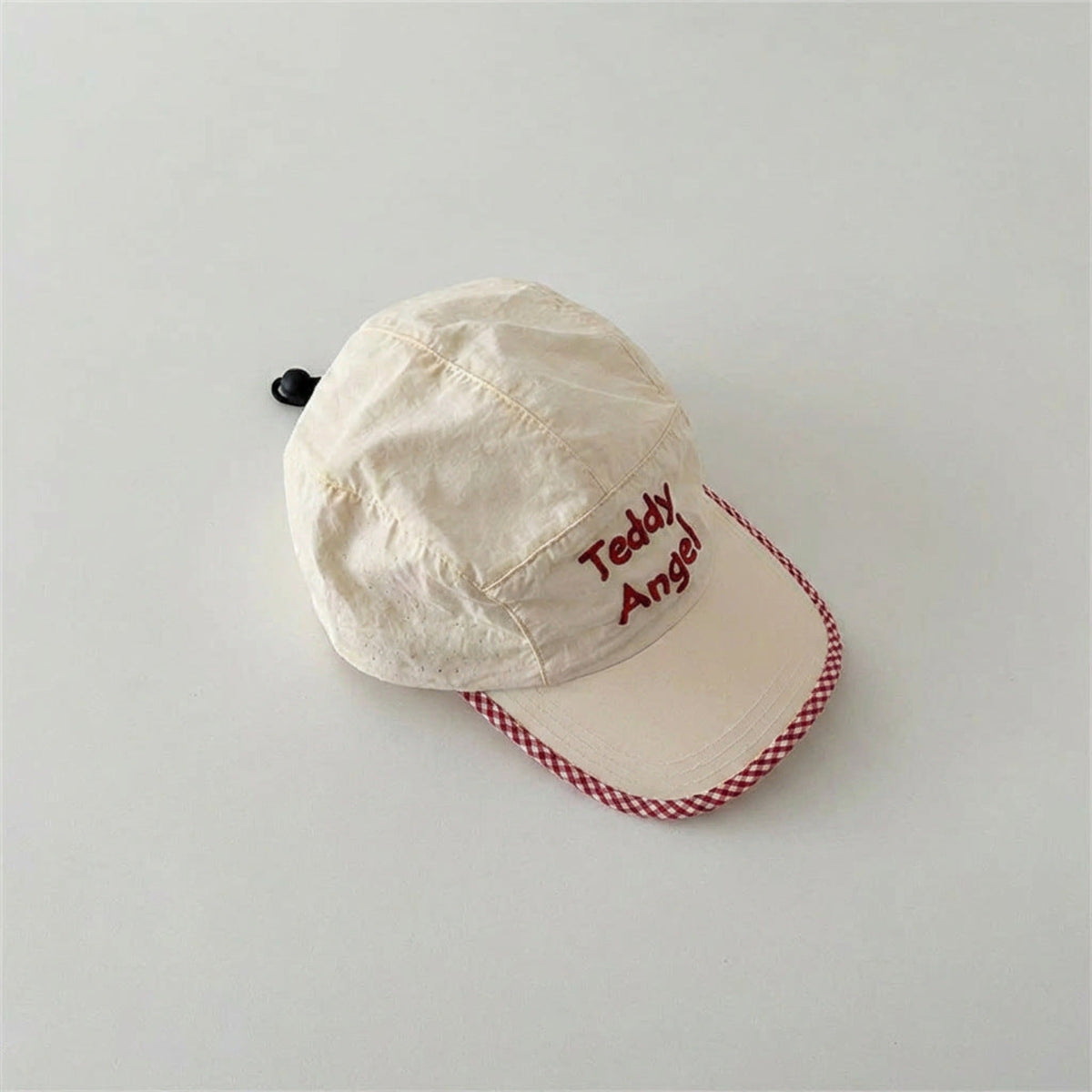 Cream 'Teddy Angel' with Pink checky JLTCP0019
