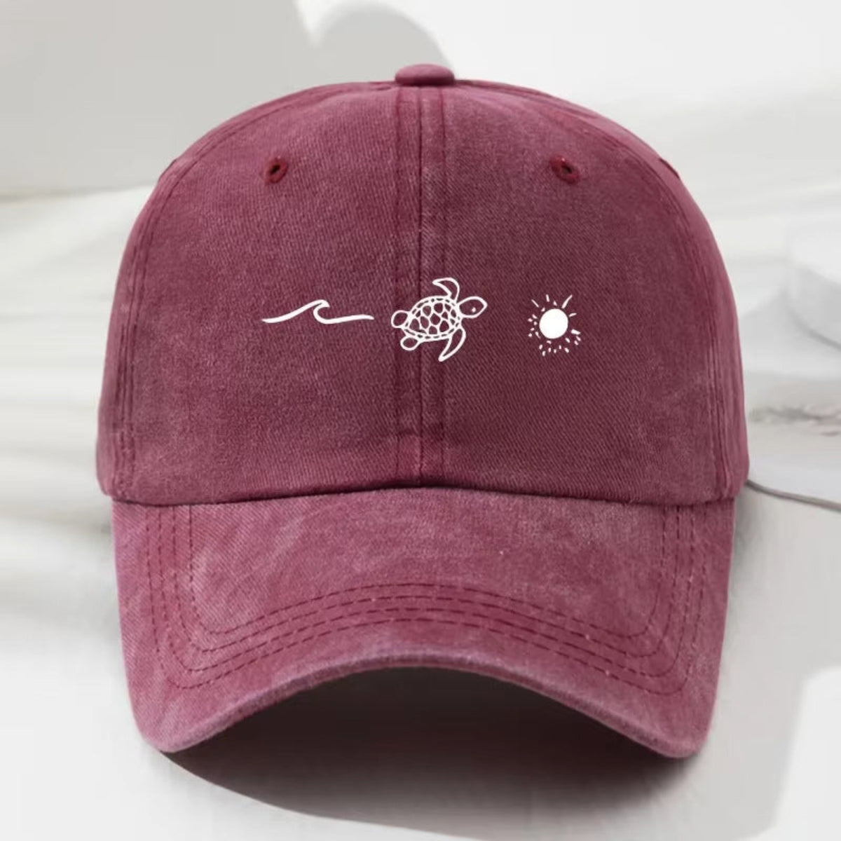 Dusty Rose Floral Script Cap JLTCP0024