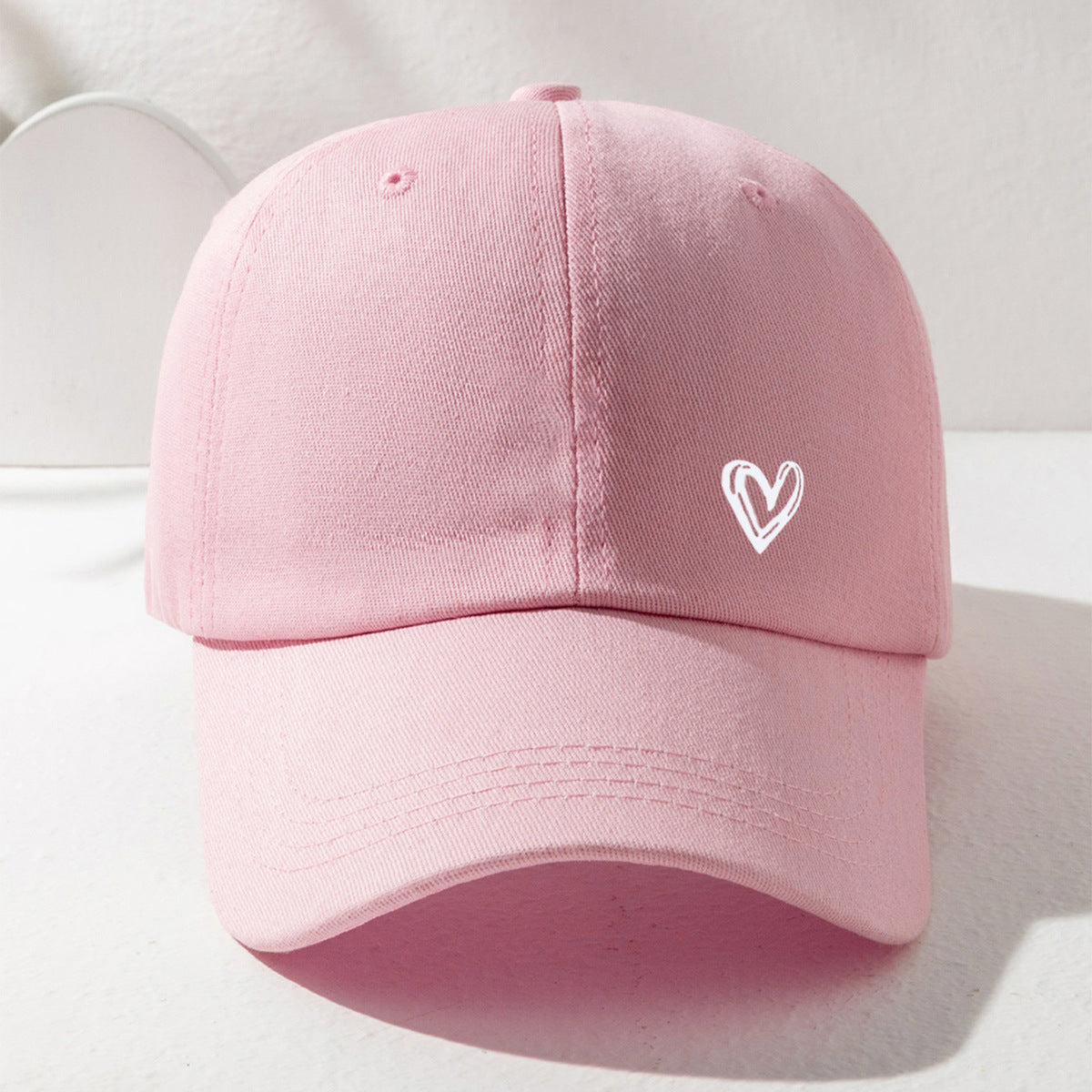 Pink Heart Detail Baseball Cap JLTCP0033