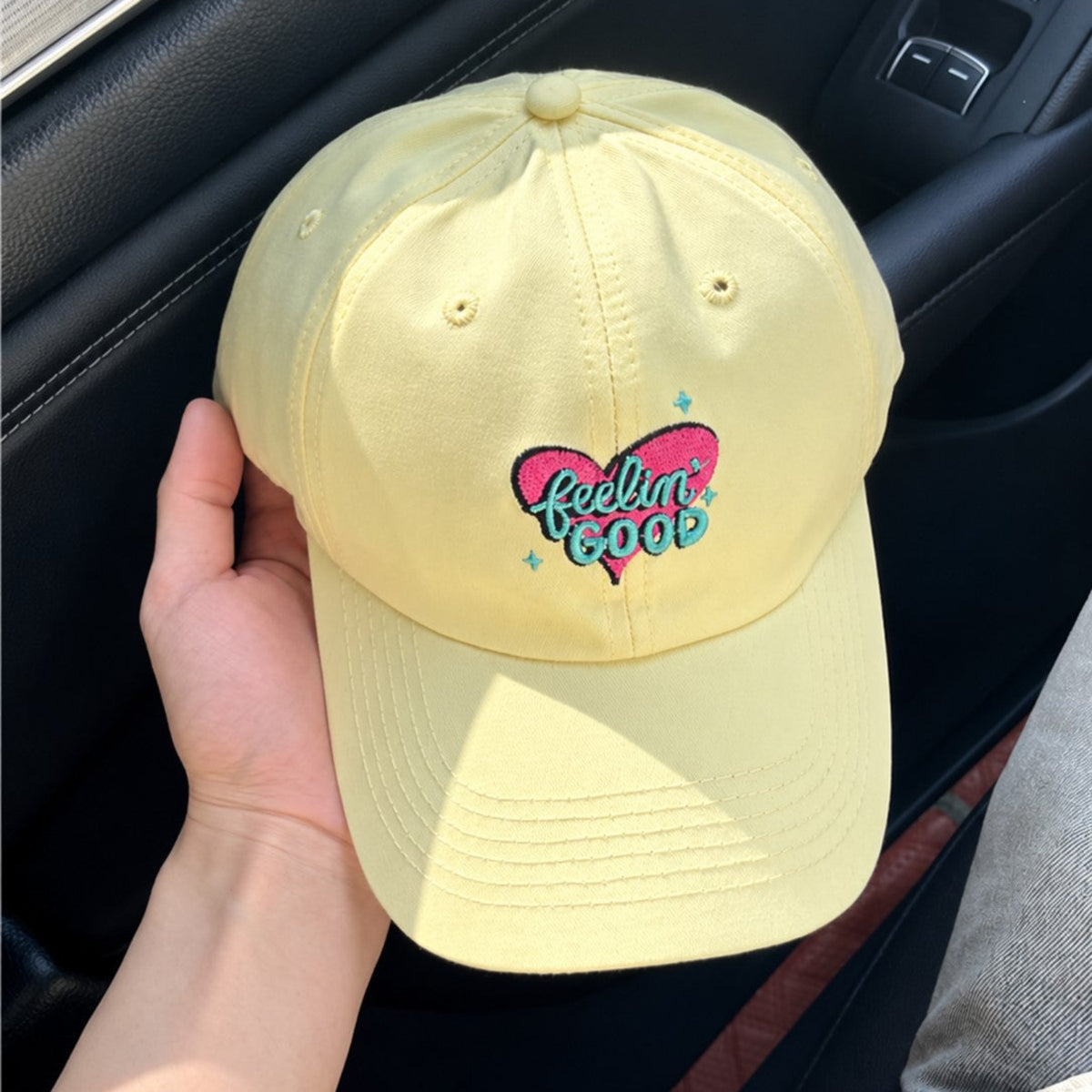Pale Yellow Colourful Heart Cap JLTCP0046