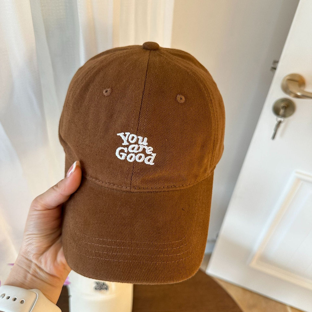 Caramel Brown 'You Are Good' Baseball Cap JLTCP0051