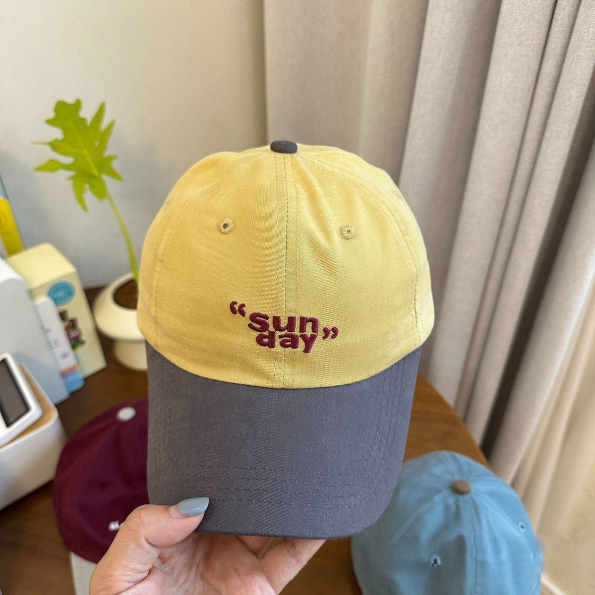 Yellow and Navy Two-Tone Cap JLTCP0053