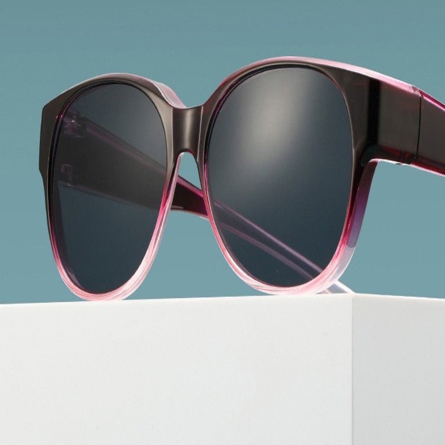 Translucent Purple Round Sunglasses JLTG0144
