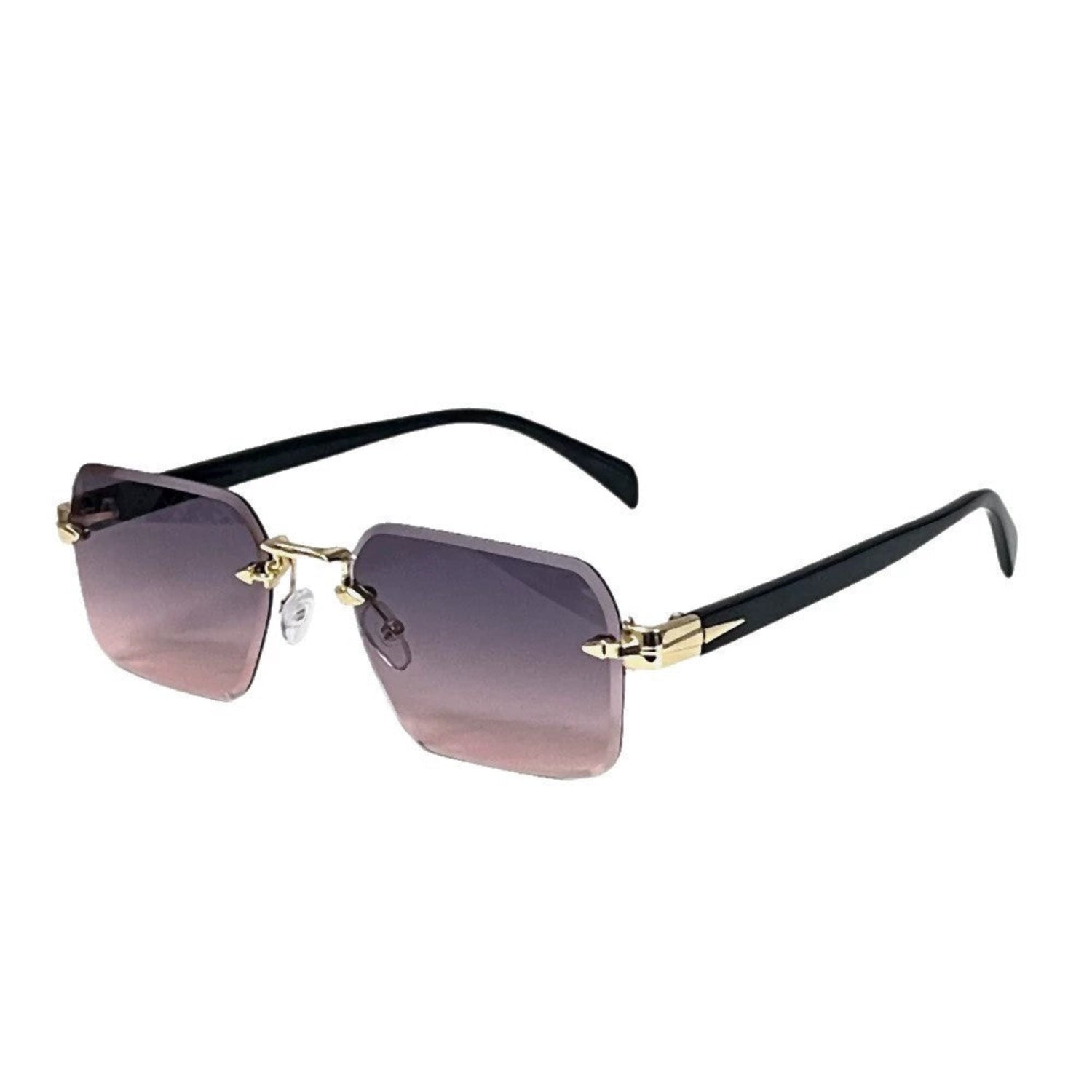 Purple Gradient Rimless Square Sunglasses JLTG0151