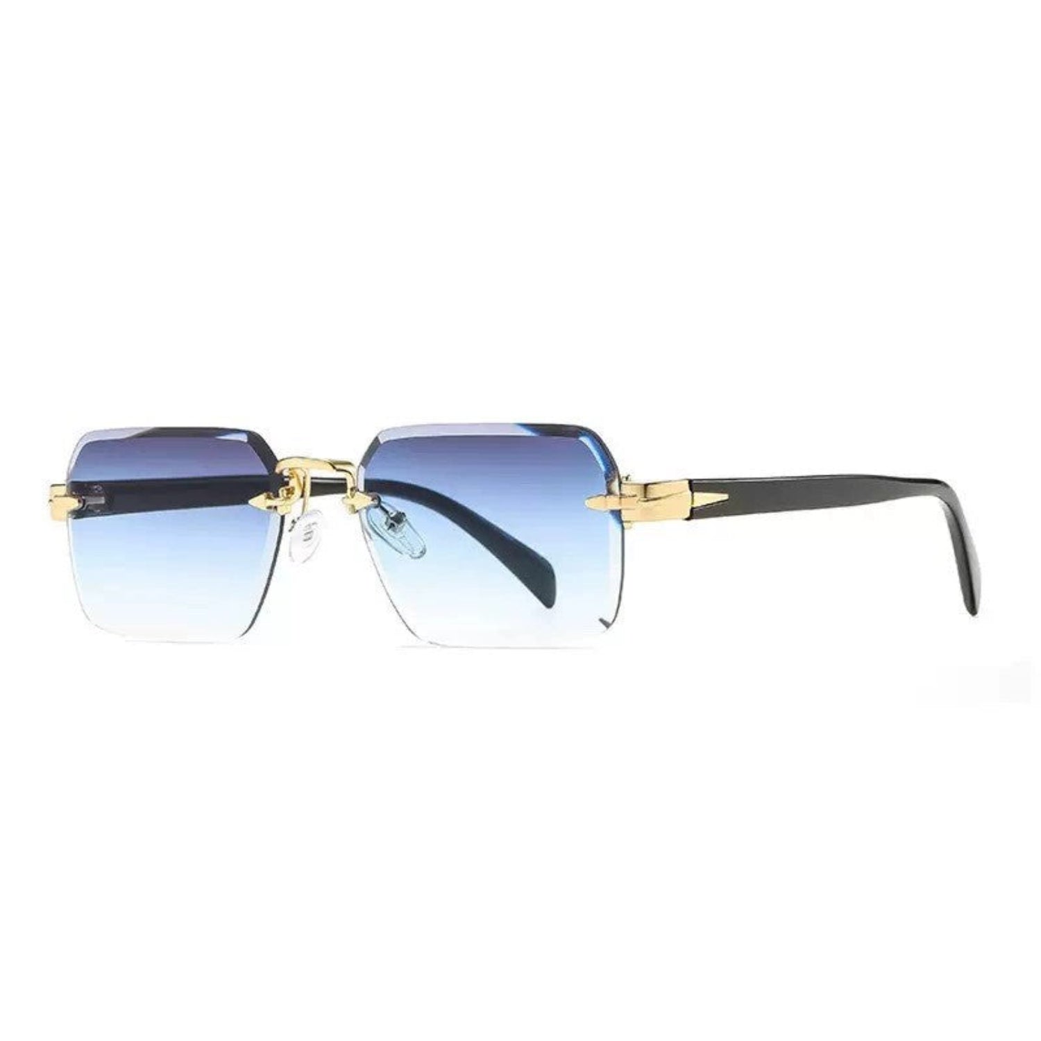Blue Gradient Rimless Sunglasses JLTG0155