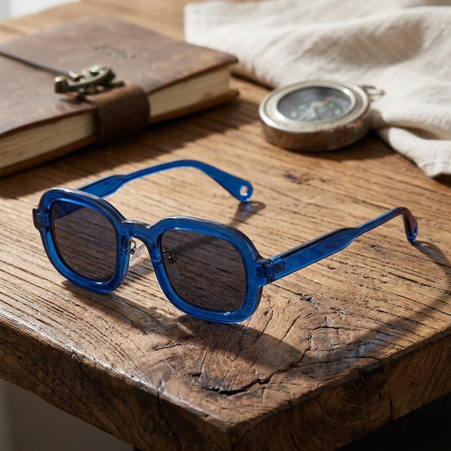 Blue Smoke Square Sunglasses JLTG0159