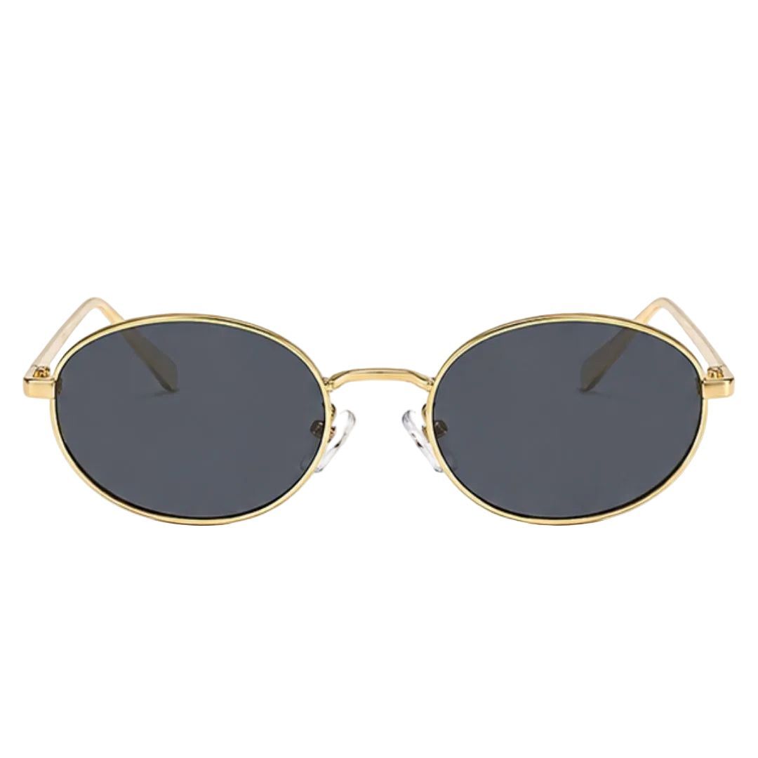 Gold Grey Round  Sunglasses JLTG0165