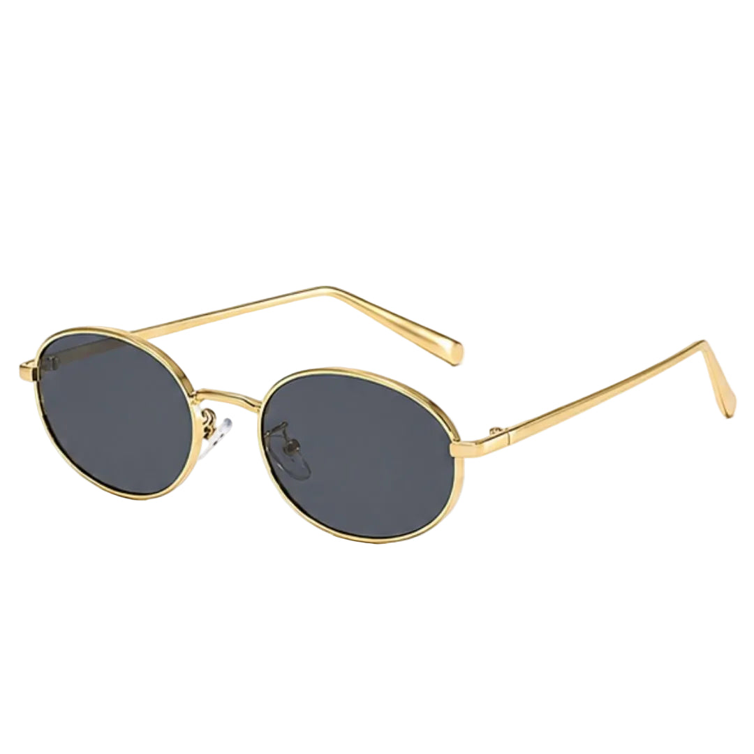 Gold Grey Round  Sunglasses JLTG0165