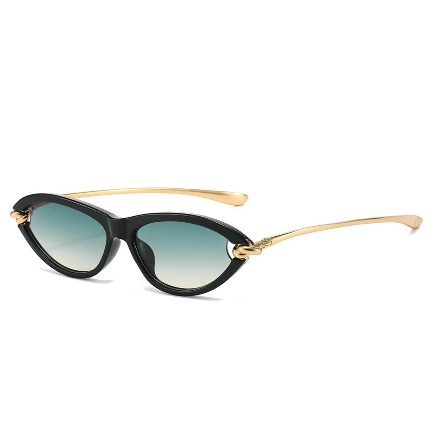 Black Cat-Eye Blue  Sunglasses JLTG0169