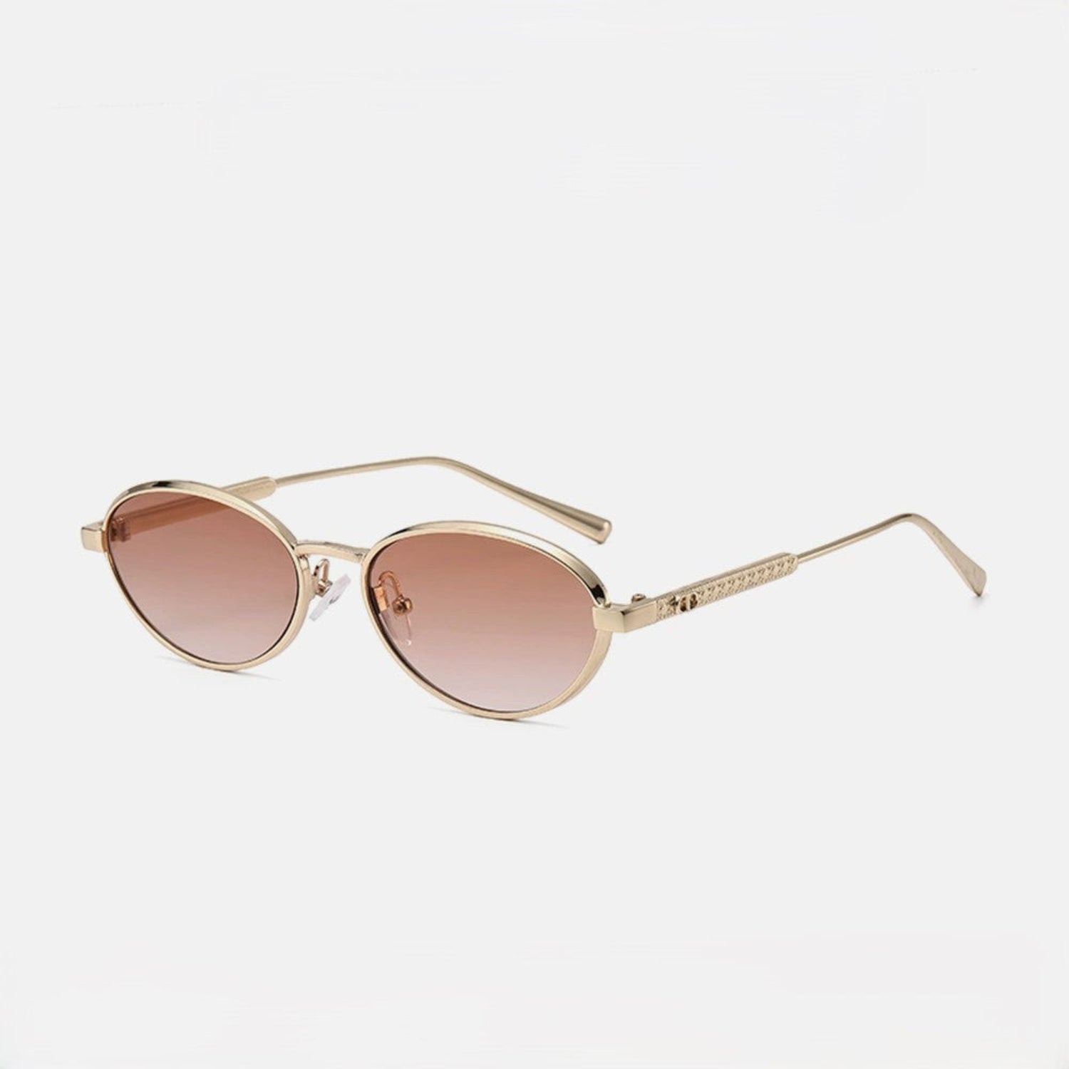 Gold Oval Pink Sunglasses JLTG0172