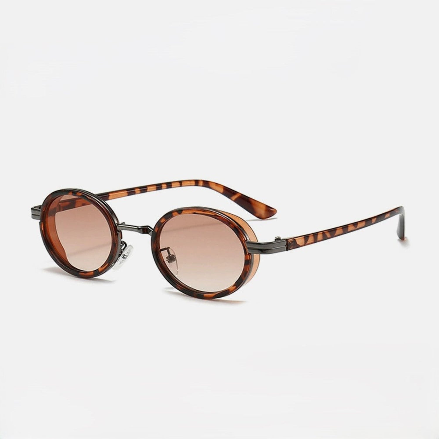 Tortoiseshell Round Brown Sunglasses JLTG0176