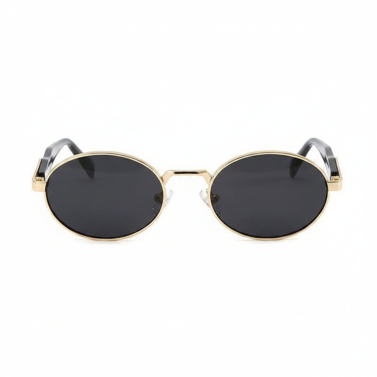 Gold Round Black Sunglasses JLTG0182