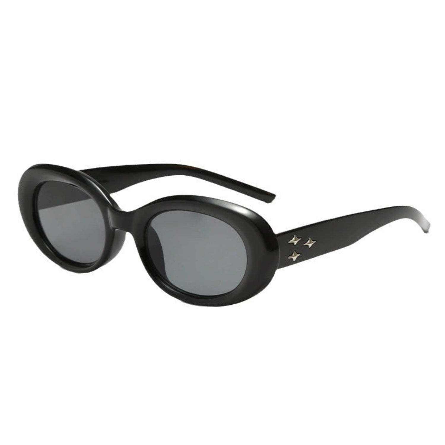Black Oval Lens Sunglasses JLTG0194