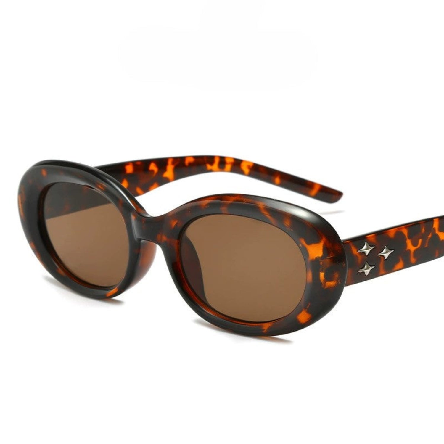 Brown Oval Lens Sunglasses JLTG0195