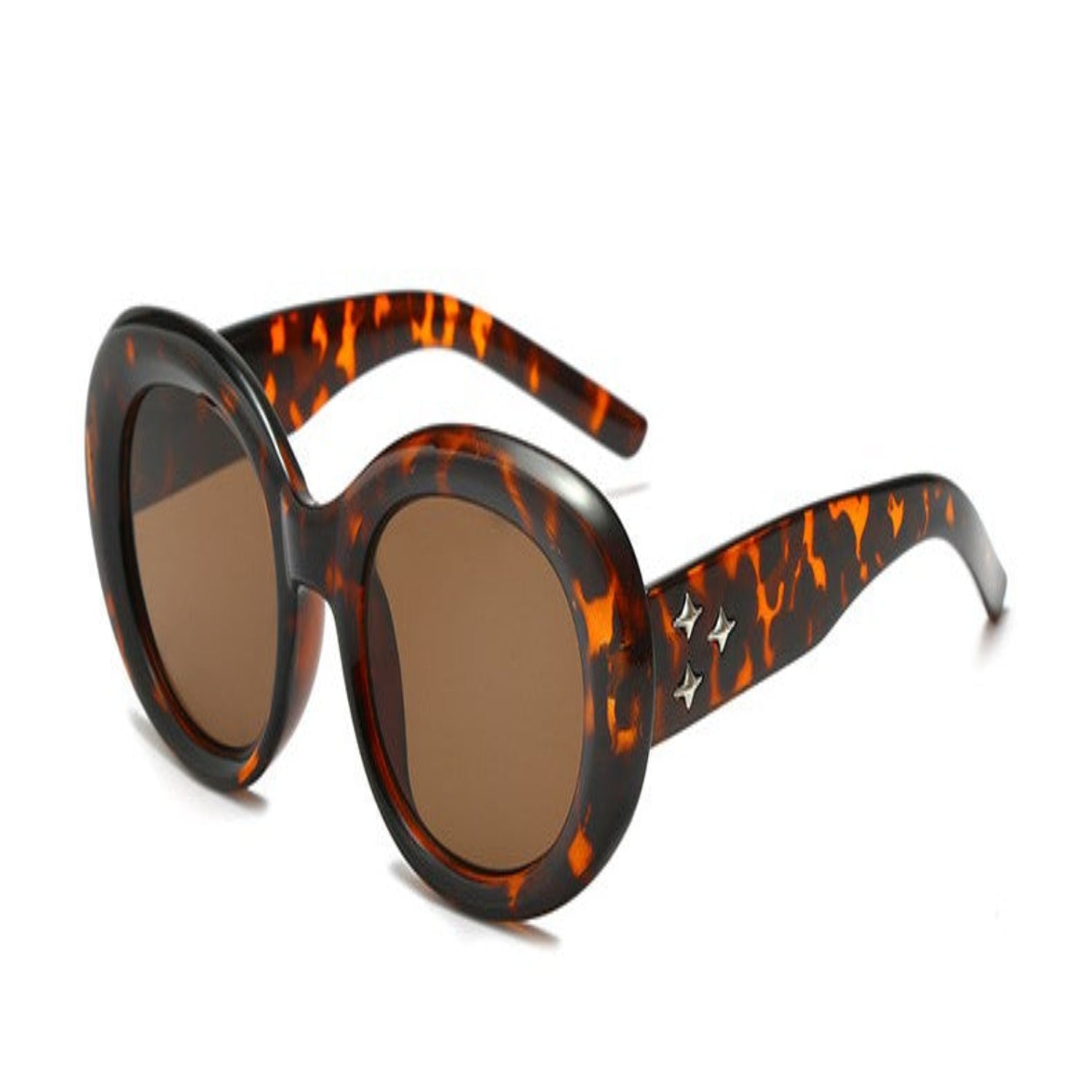 Brown Oval Lens Sunglasses JLTG0195