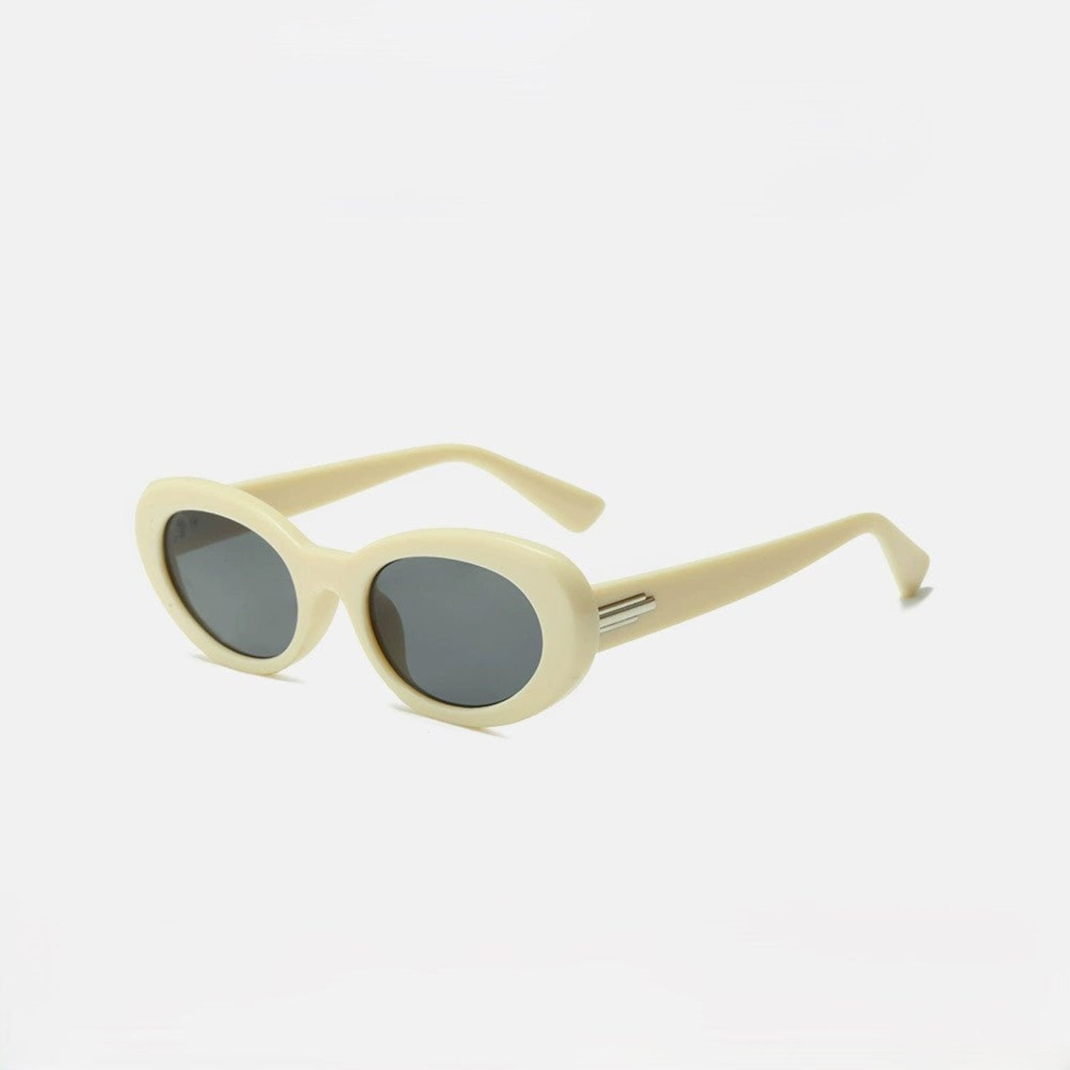 White Round Lens Sunglasses JLTG0198