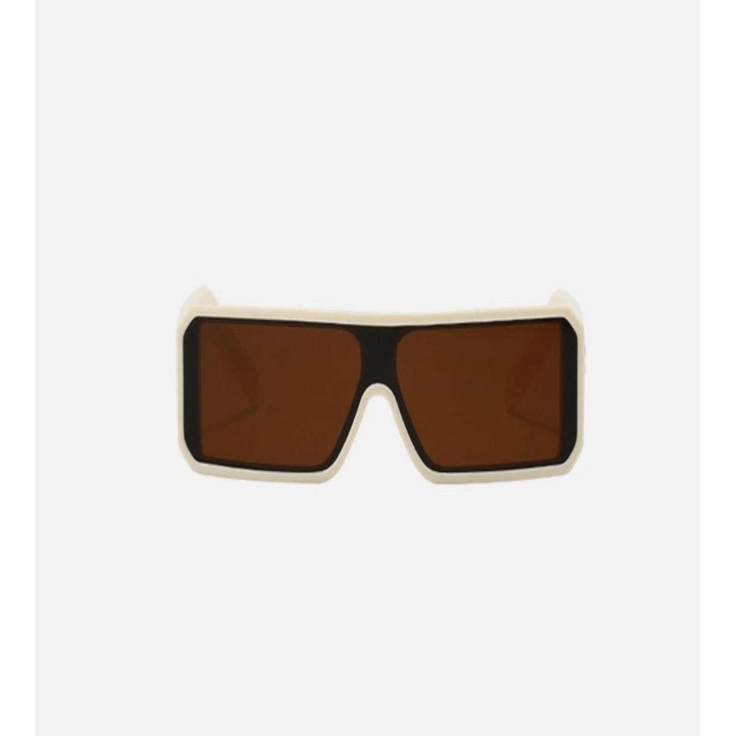 White Rectangular Lens Sunglasses JLTG0200