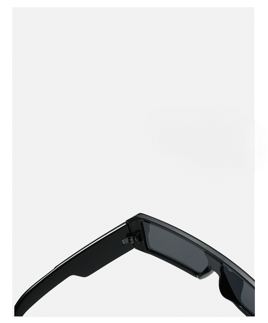 Black Rectangular Lens Sunglasses JLTG0202
