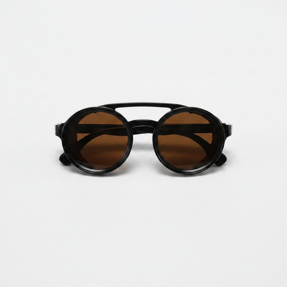 Brown Round Lens Sunglasses JLTG0203