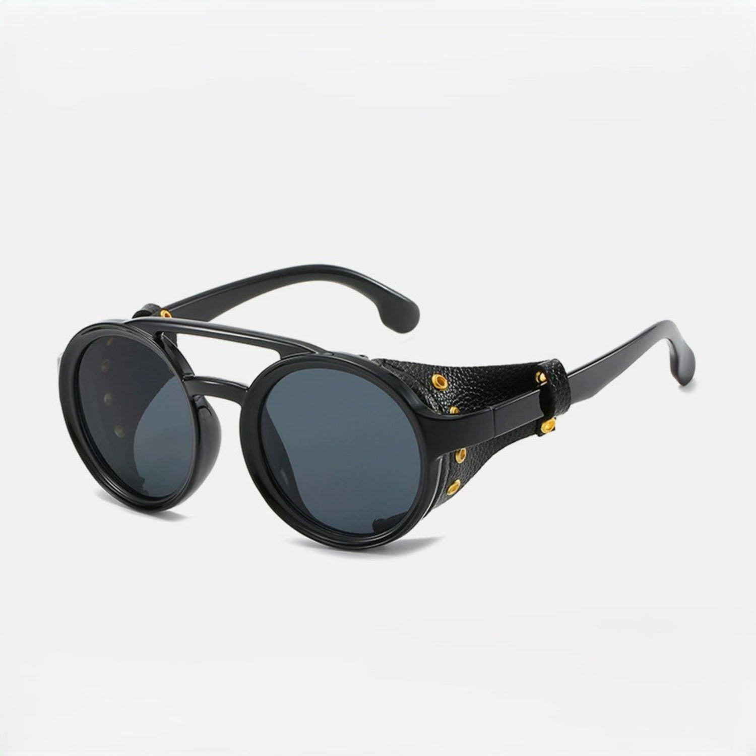 Black Round Lens Sunglasses JLTG0205