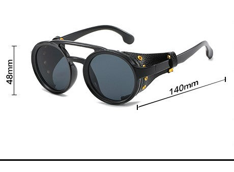 Black Round Lens Sunglasses JLTG0205